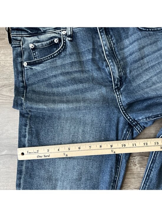 Rag Bone Nina High Rise Cigarette Crop Jean Womens 31 Vallery Wash New - Picture 12 of 16